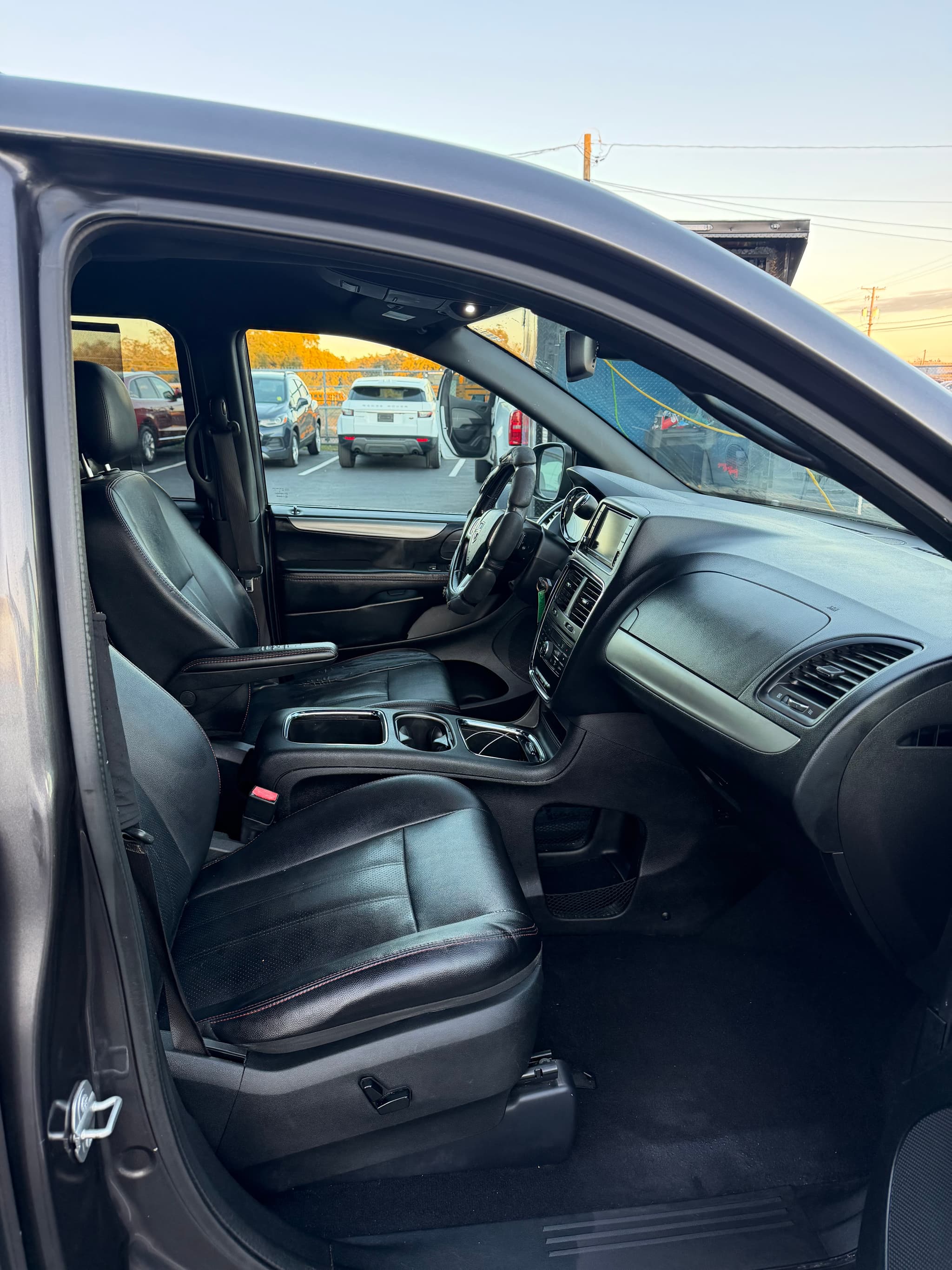 Black suv after a full interior detailing